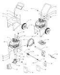 Part Location Diagram of B5765GS Briggs and Stratton MANUAL, B & S Engine